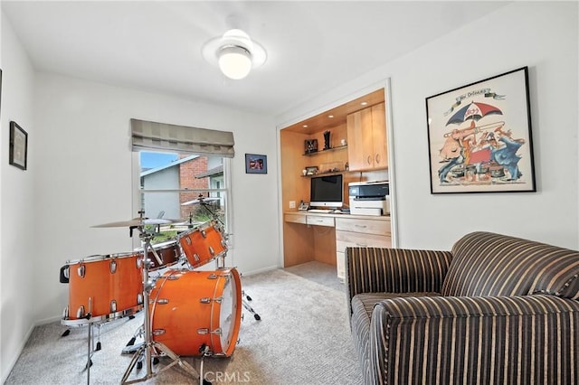11832 Weatherby Rd, Los Alamitos, CA 90720 - home office featuring light colored carpet and built in desk