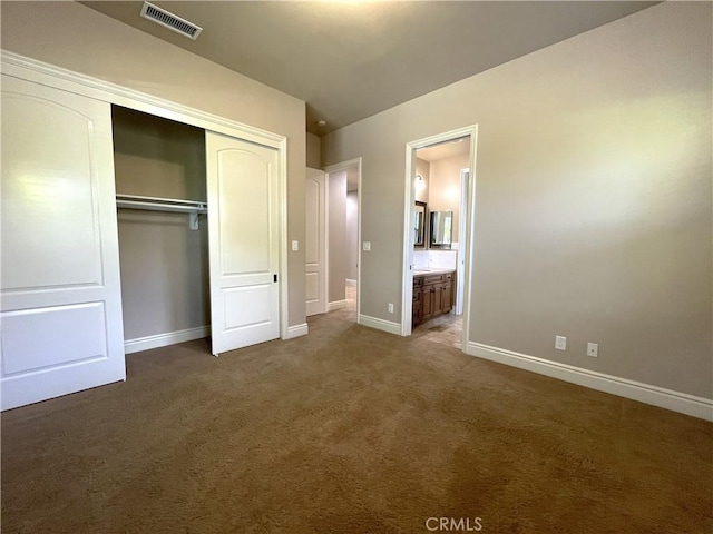 2068 Radnor Ave, Long Beach, CA 90815 - unfurnished bedroom featuring a closet, carpet floors, and connected bathroom