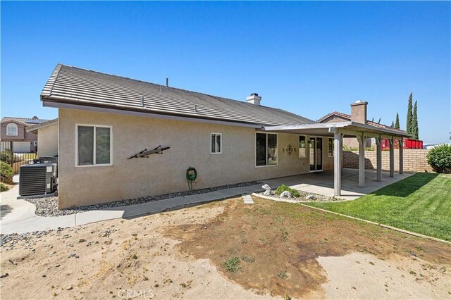 42158 Valley Vista Dr, Lancaster, CA 93536 - rear view of property featuring stucco siding, a patio, and a tiled roof