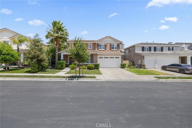 19639 Ellis Henry Ct, Newhall, CA 91321 - view of front of home with concrete driveway and a garage