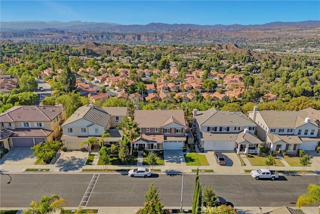 19639 Ellis Henry Ct, Newhall, CA 91321 - aerial view of residential area featuring a mountain backdrop