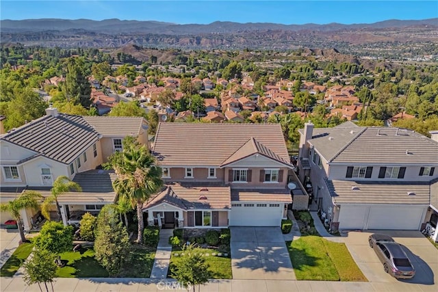 19639 Ellis Henry Ct, Newhall, CA 91321 - aerial perspective of suburban area with a mountain backdrop