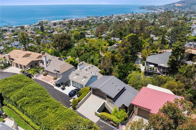 686 Diamond St, Laguna Beach, CA 92651 - aerial view of residential area with a large body of water