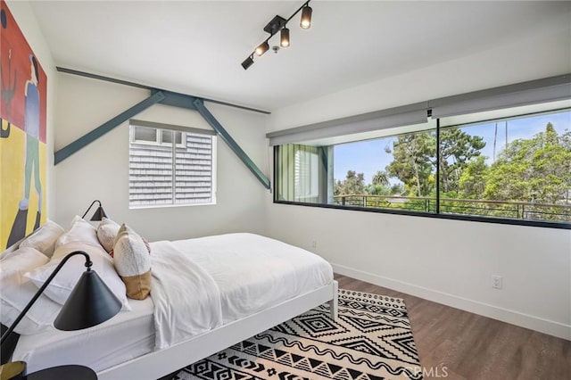 686 Diamond St, Laguna Beach, CA 92651 - bedroom featuring multiple windows and wood finished floors