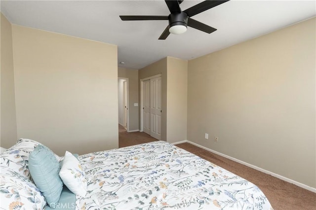 1182 Chenin Blanc Cir, Perris, CA 92571 - carpeted bedroom with a closet and a ceiling fan