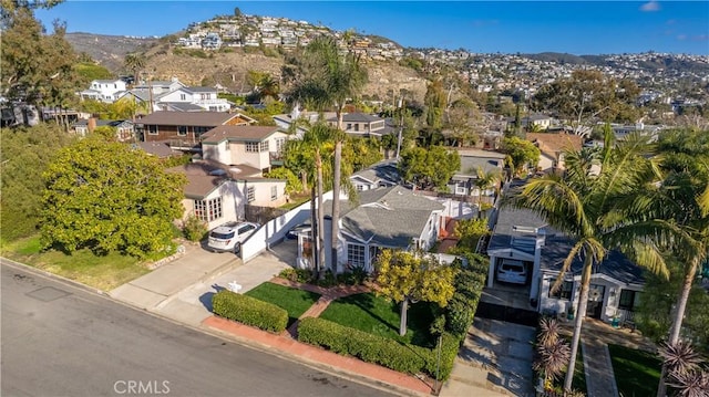 417 Poplar St, Laguna Beach, CA 92651 - aerial perspective of suburban area featuring a mountainous background