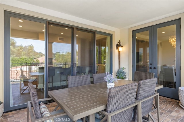 23500 Park Sorrento Unit H32, Calabasas, CA 91302 - view of patio / terrace with outdoor dining area