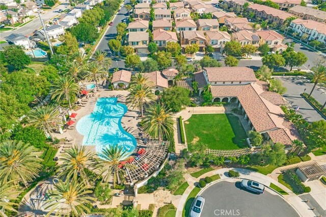 402 Maravilla Ln, Brea, CA 92823 - aerial view of a pool