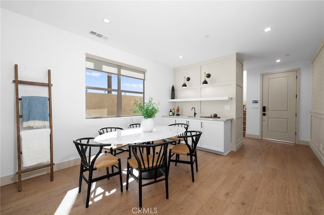 16229 Orizaba Ave, Paramount, CA 90723 - dining room featuring light wood-style flooring and recessed lighting