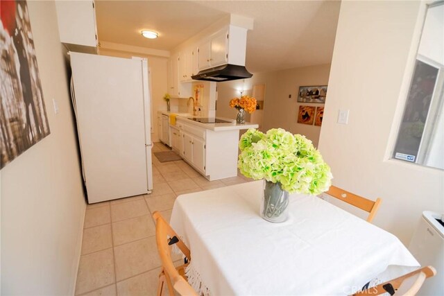 8710 Delgany Ave Unit 15, Playa Del Rey, CA 90293 - dining space featuring light tile patterned floors
