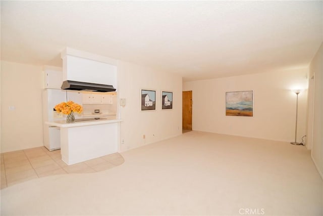 8710 Delgany Ave Unit 15, Playa Del Rey, CA 90293 - unfurnished living room featuring light carpet