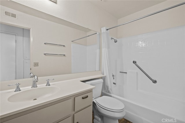 26293 Potomac Dr, Menifee, CA 92586 - bathroom with shower / bath combo with shower curtain and vanity