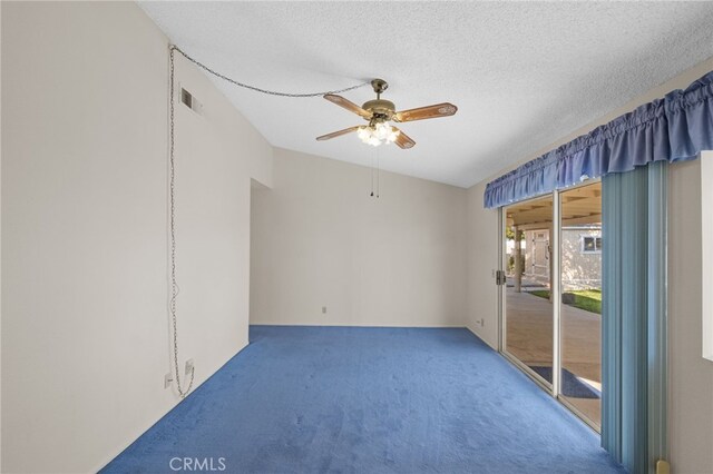26293 Potomac Dr, Menifee, CA 92586 - empty room with carpet, ceiling fan, and a textured ceiling