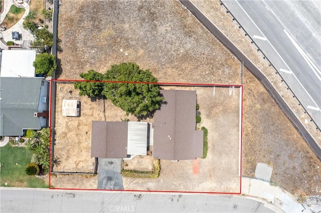 532 W 2nd St, Azusa, CA 91702 - aerial view of property and surrounding area with property boundaries highlighted