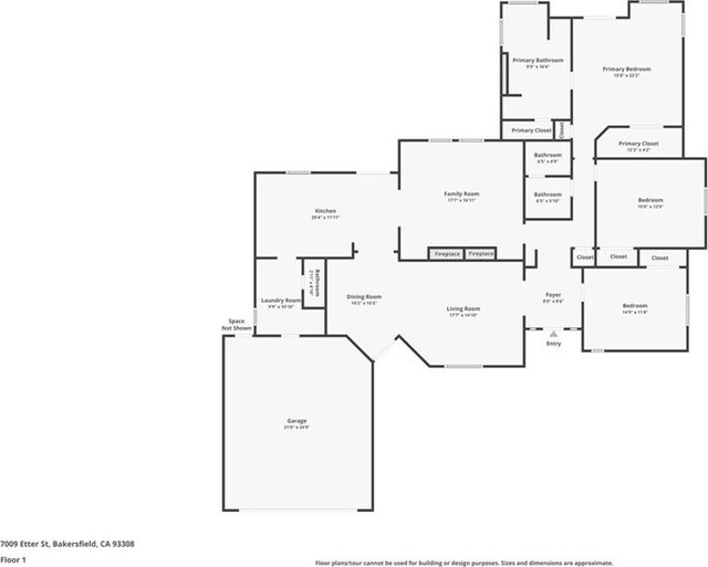 7009 Etter St, Bakersfield, CA 93308 - view of home floor plan