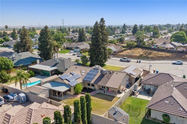 7009 Etter St, Bakersfield, CA 93308 - aerial view of residential area featuring a pool area