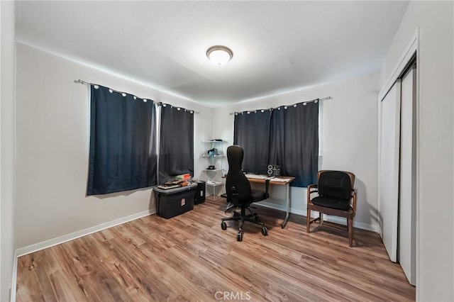 13169 Third St, Clearlake Oaks, CA 95423 - office featuring wood finished floors and baseboards