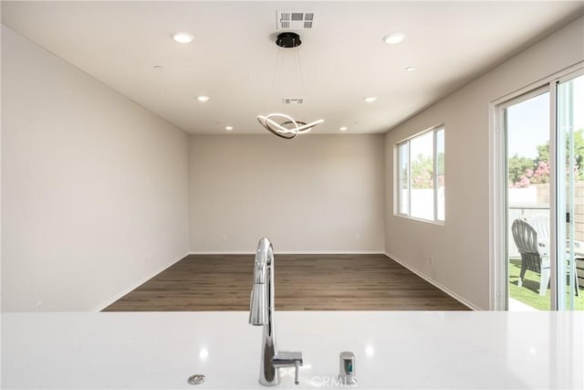 31844 Gimbal Way, Winchester, CA 92596 - kitchen featuring wood finished floors, recessed lighting, and decorative light fixtures