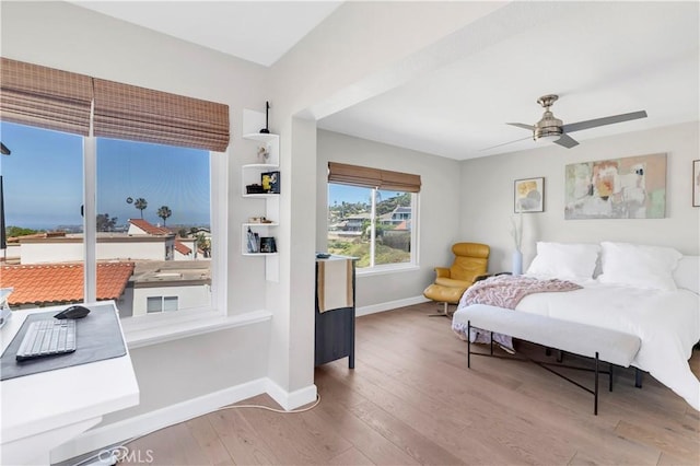 881 Calle Pluma, San Clemente, CA 92673 - bedroom featuring wood finished floors and a ceiling fan