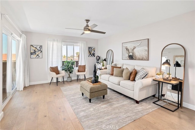 881 Calle Pluma, San Clemente, CA 92673 - living area with light wood-type flooring and ceiling fan