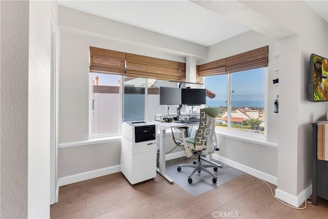 881 Calle Pluma, San Clemente, CA 92673 - home office with light wood finished floors and baseboards