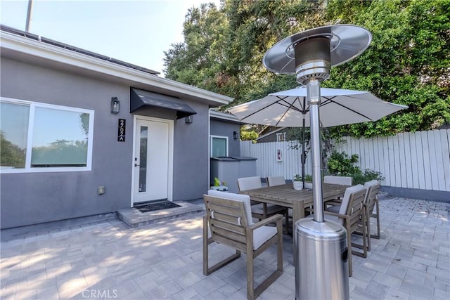 2700 Prospect Ave, La Crescenta, CA 91214 - view of patio featuring outdoor dining area and a hot tub