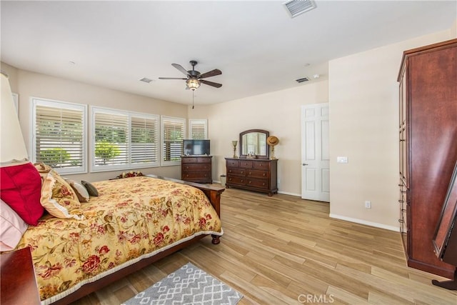 1506 Pierce Ml, Beaumont, CA 92223 - bedroom featuring light wood-type flooring and ceiling fan