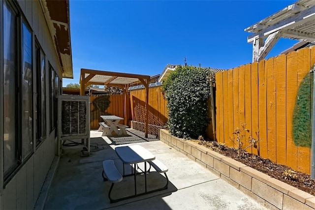 12164 Galaxy St, Victorville, CA 92392 - fenced backyard with a pergola and a patio