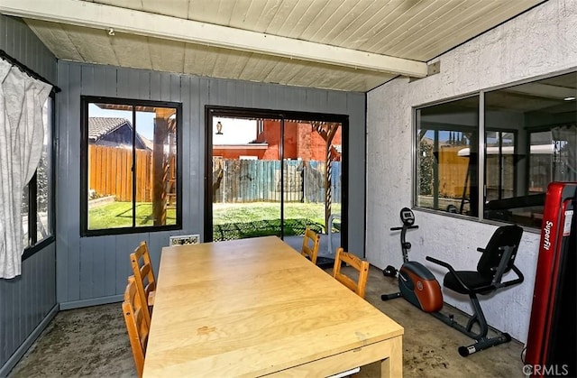 12164 Galaxy St, Victorville, CA 92392 - dining space with concrete floors and plenty of natural light