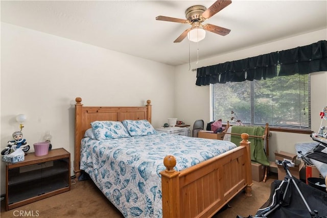 625 La Bonita Ct, Chico, CA 95973 - bedroom featuring carpet flooring and a ceiling fan