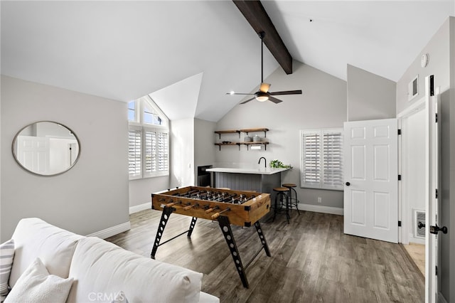 609 Calle Reata, San Clemente, CA 92673 - playroom with light wood-type flooring and a ceiling fan