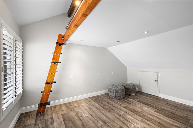 609 Calle Reata, San Clemente, CA 92673 - additional living space with vaulted ceiling, wood finished floors, and recessed lighting