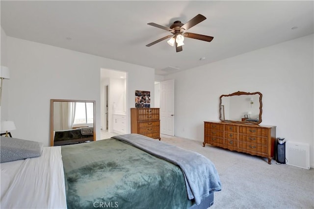 32469 Peters St, Menifee, CA 92584 - carpeted bedroom with ceiling fan and ensuite bath