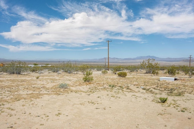 5655 Last Mile Rd, Johnson Valley, CA 92285 - view of mountain backdrop featuring a desert landscape and rural landscape