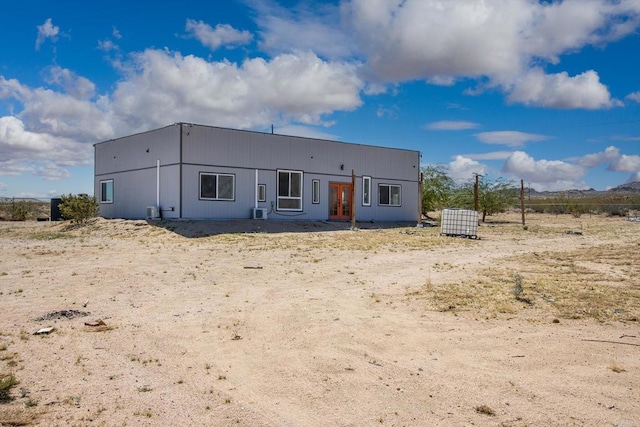 5655 Last Mile Rd, Johnson Valley, CA 92285 - view of front facade with french doors