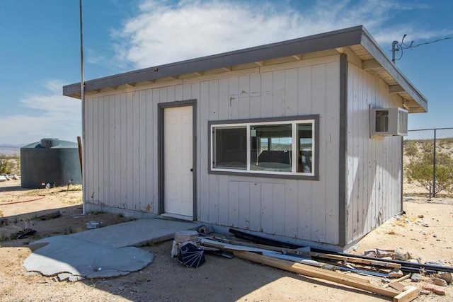 5655 Last Mile Rd, Johnson Valley, CA 92285 - view of outbuilding featuring a wall mounted AC