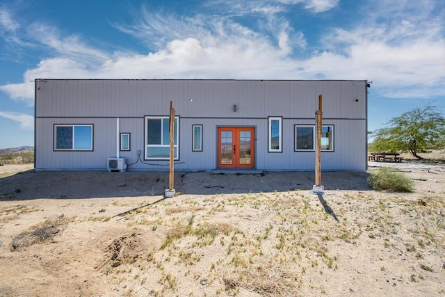 5655 Last Mile Rd, Johnson Valley, CA 92285 - rear view of house featuring french doors