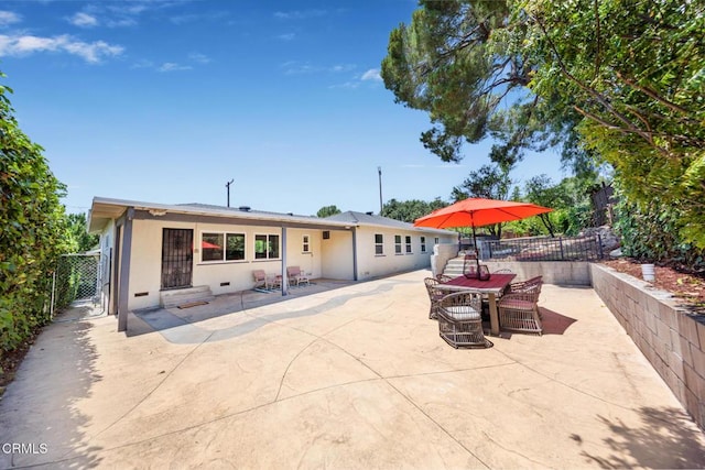 2767 Brookhill St, La Crescenta, CA 91214 - rear view of property featuring a patio area, outdoor dining space, and stucco siding