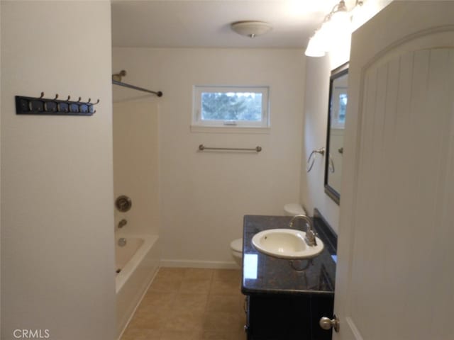 1020 Alpha St, Eureka, CA 95503 - full bath with vanity,  shower combination, and tile patterned floors