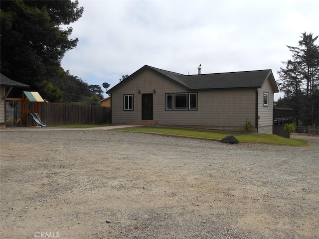 1020 Alpha St, Eureka, CA 95503 - ranch-style house with a playground