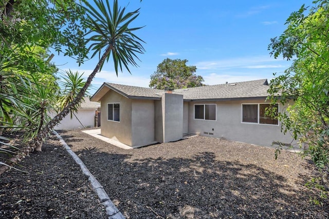 5461 Waring Rd, San Diego, CA 92120 - back of house with stucco siding and roof with shingles