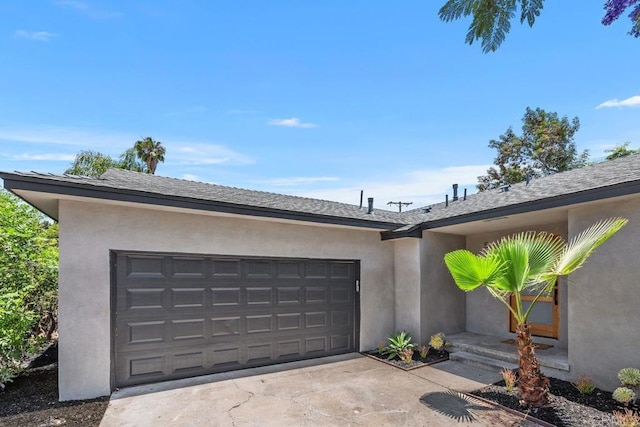 5461 Waring Rd, San Diego, CA 92120 - view of front facade with a garage, driveway, and stucco siding