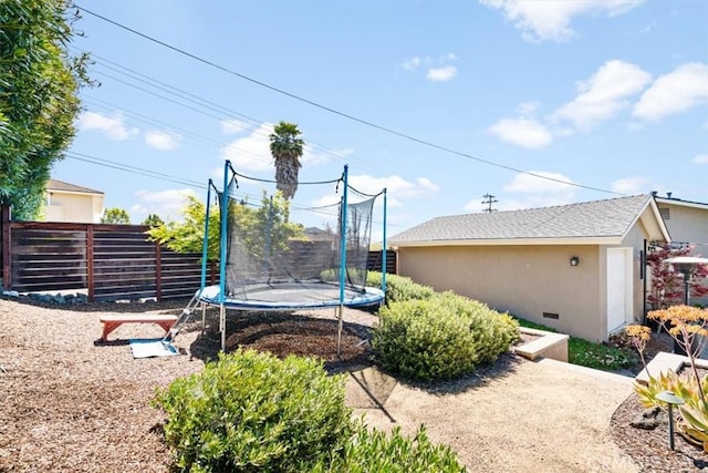 1620 Alrita St, San Luis Obispo, CA 93401 - view of yard featuring a trampoline