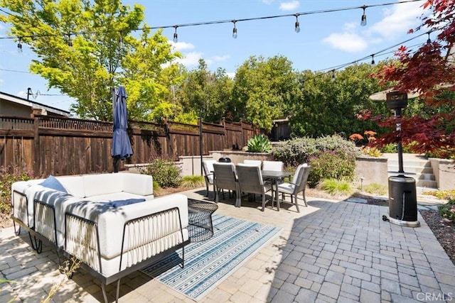 1620 Alrita St, San Luis Obispo, CA 93401 - view of patio / terrace with an outdoor living space and outdoor dining space