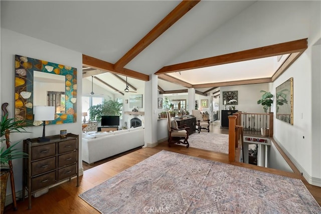 8300 San Diego Rd, Atascadero, CA 93422 - living area featuring wood finished floors and a fireplace