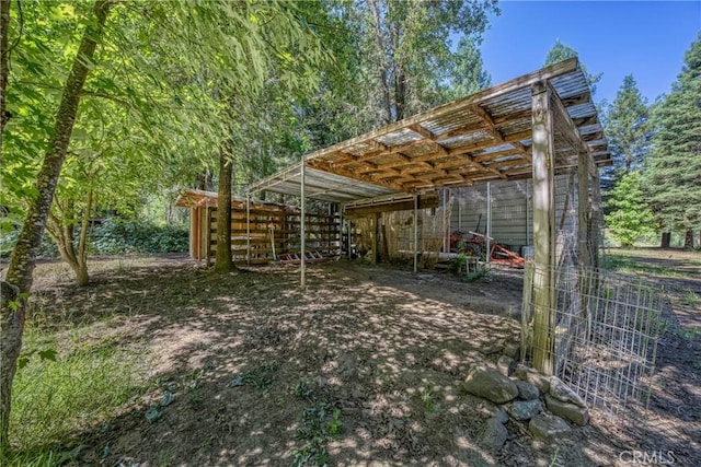 8201 W W Side Potter Valley Rd, Potter Valley, CA 95469 - view of pole building featuring a detached carport
