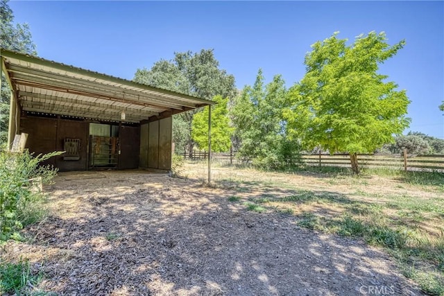 8201 W W Side Potter Valley Rd, Potter Valley, CA 95469 - view of yard with an outbuilding and an exterior structure