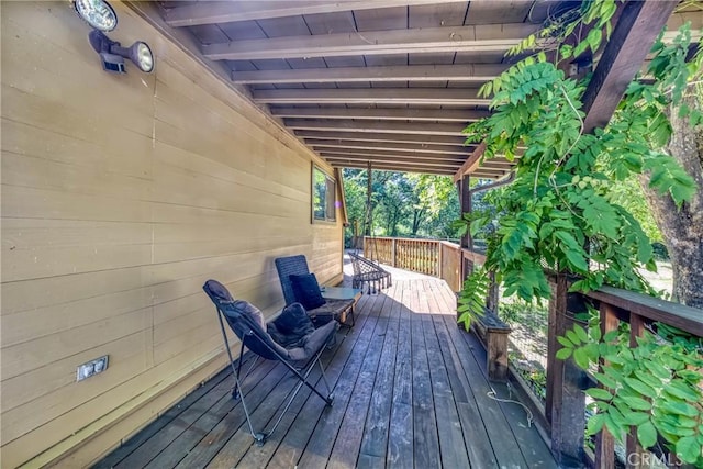 8201 W W Side Potter Valley Rd, Potter Valley, CA 95469 - view of wooden deck