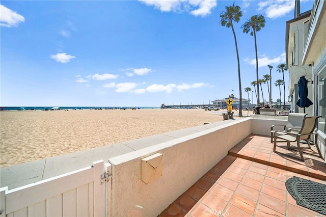 1924 W Oceanfront, Newport Beach, CA 92663 - view of patio featuring a water view