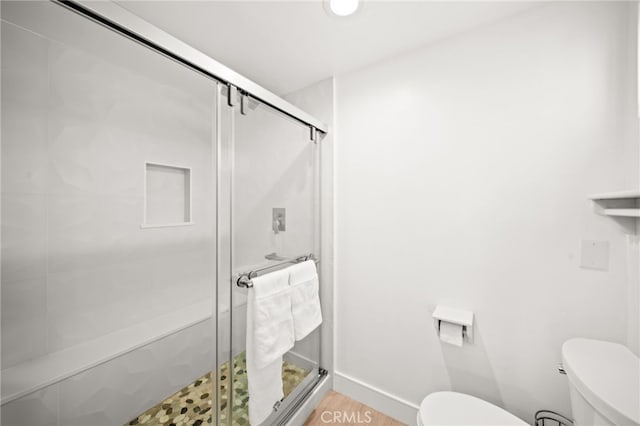 1924 W Oceanfront, Newport Beach, CA 92663 - full bath featuring a shower stall and wood finished floors